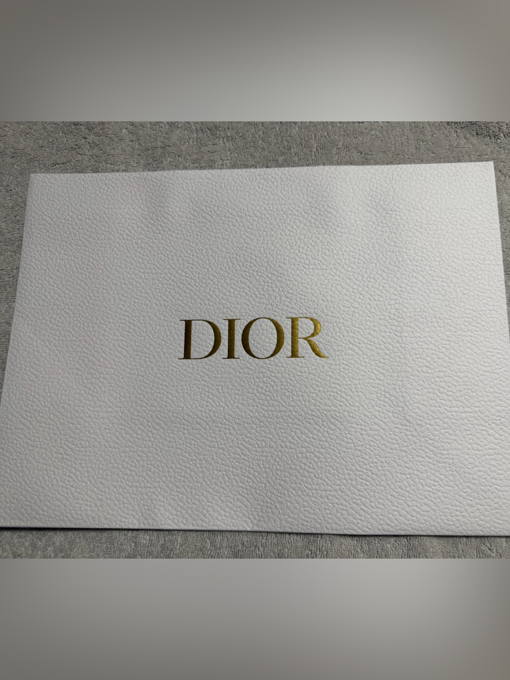 Dior White and Gold Branded Wall Panel